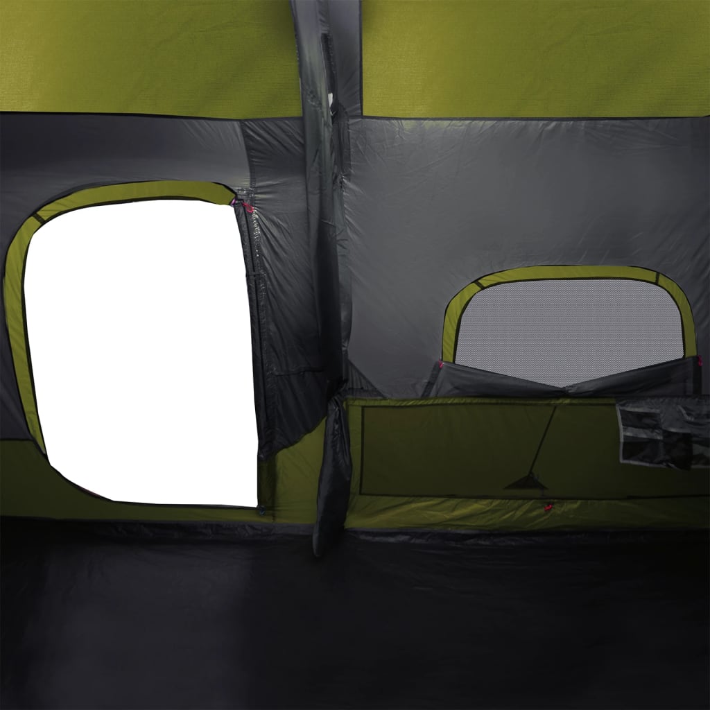 Family Tent 9-Person Green Quick Release Waterproof