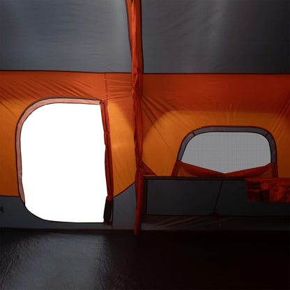 Family Tent 9-Person Grey and Orange Quick Release Waterproof