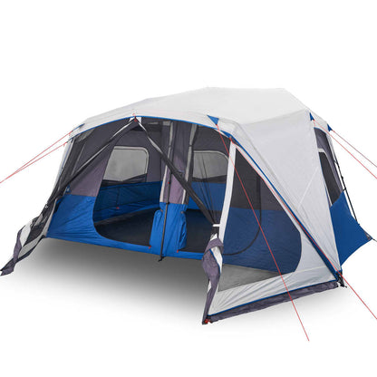 Family Tent with LED 10-Person Light Blue Quick Release