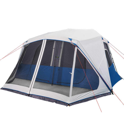 Family Tent with LED 10-Person Light Blue Quick Release