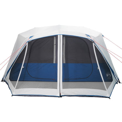 Family Tent with LED 10-Person Light Blue Quick Release