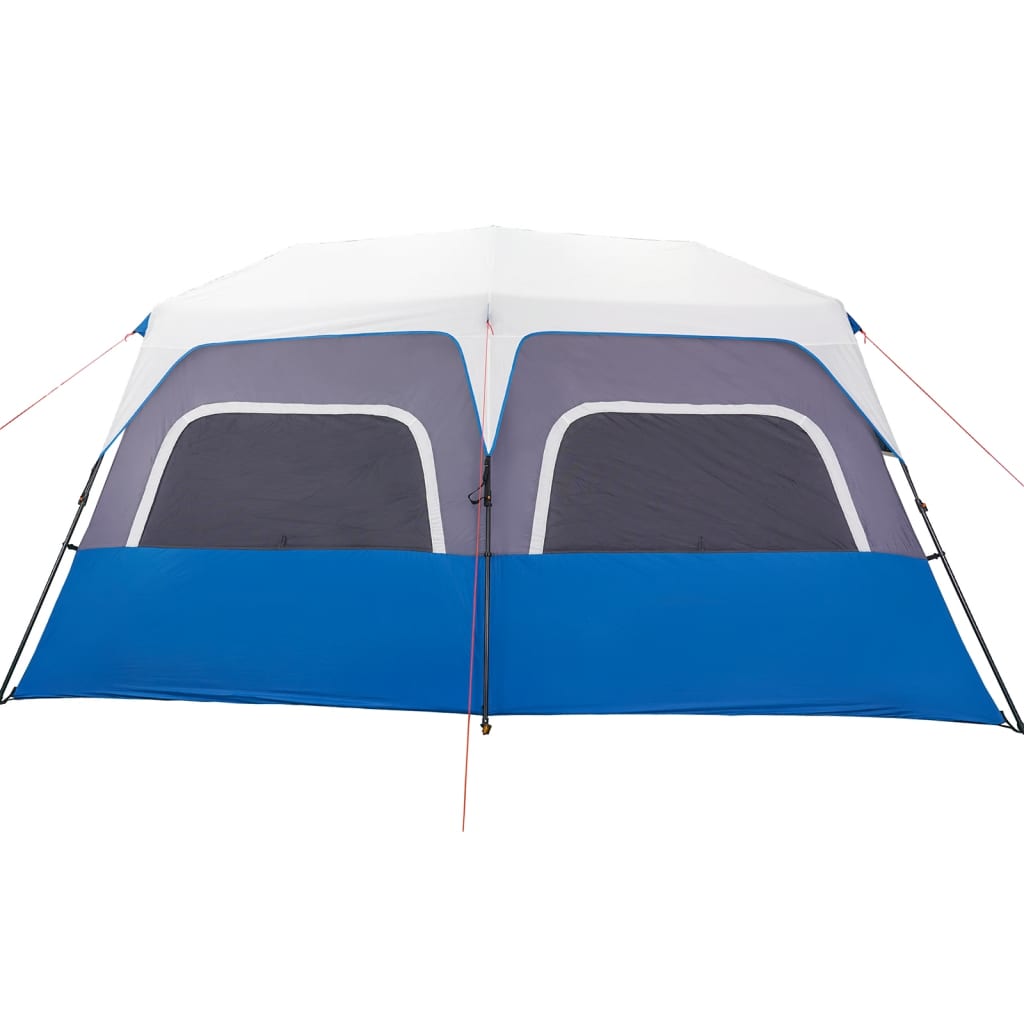 Family Tent with LED 10-Person Light Blue Quick Release