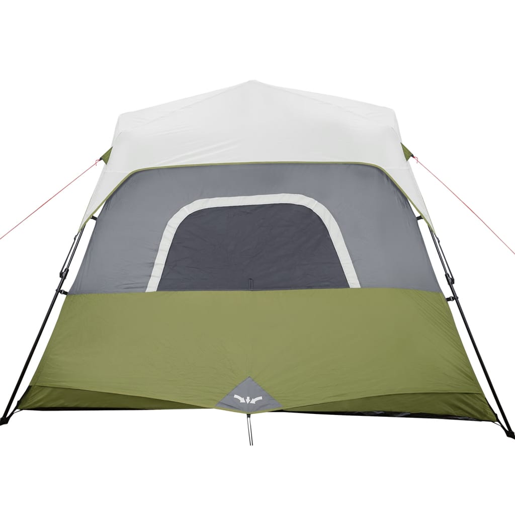 Family Tent with LED 6-Person Light Blue Quick Release