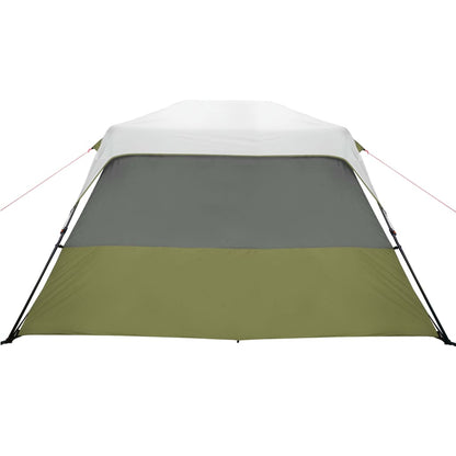 Family Tent with LED 6-Person Light Green Quick Release