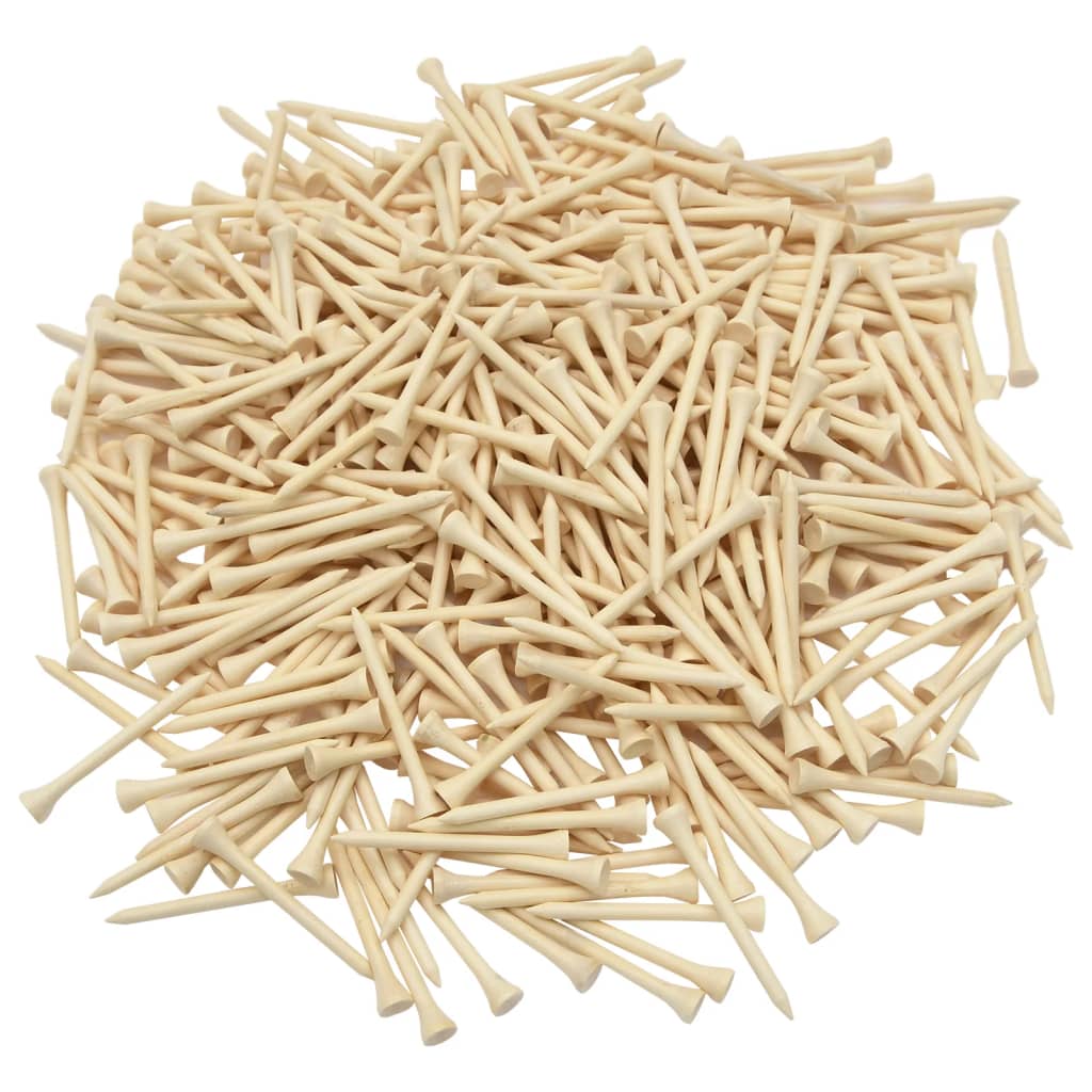 Golf Tees 1000 pcs 54 mm Bamboo