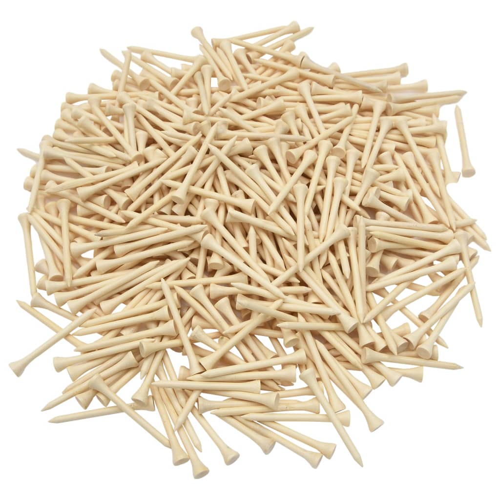 Golf Tees 1000 pcs 70 mm Bamboo