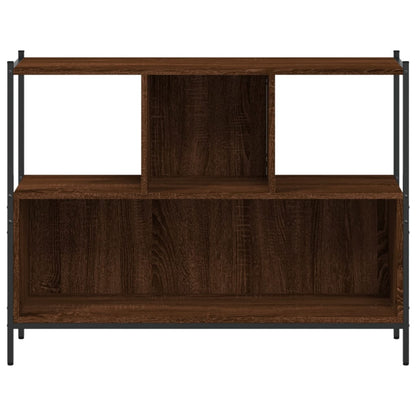 Bookcase Brown Oak 102x28x77.5 cm Engineered Wood