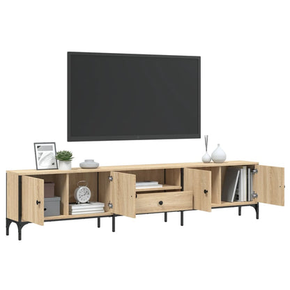 TV Cabinet with Drawer Sonoma Oak 200x25x44 cm Engineered Wood