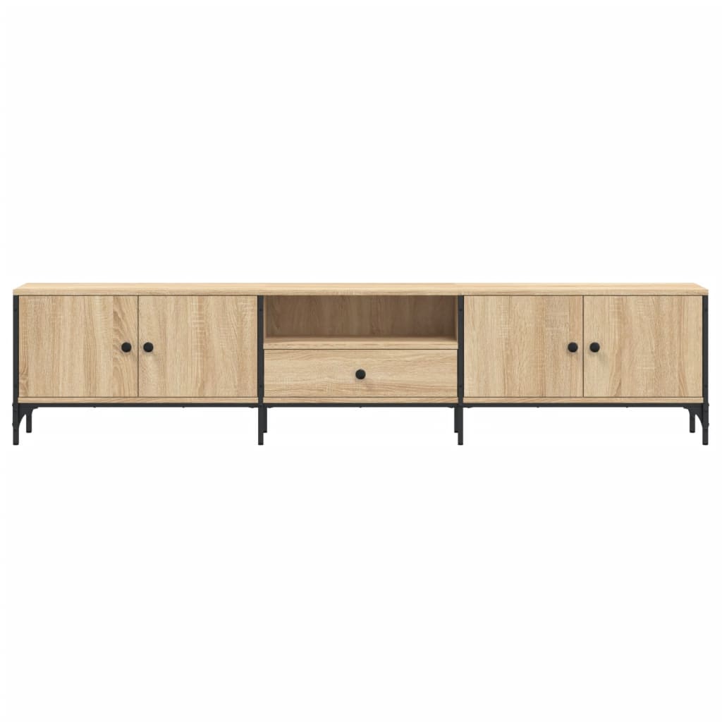 TV Cabinet with Drawer Sonoma Oak 200x25x44 cm Engineered Wood