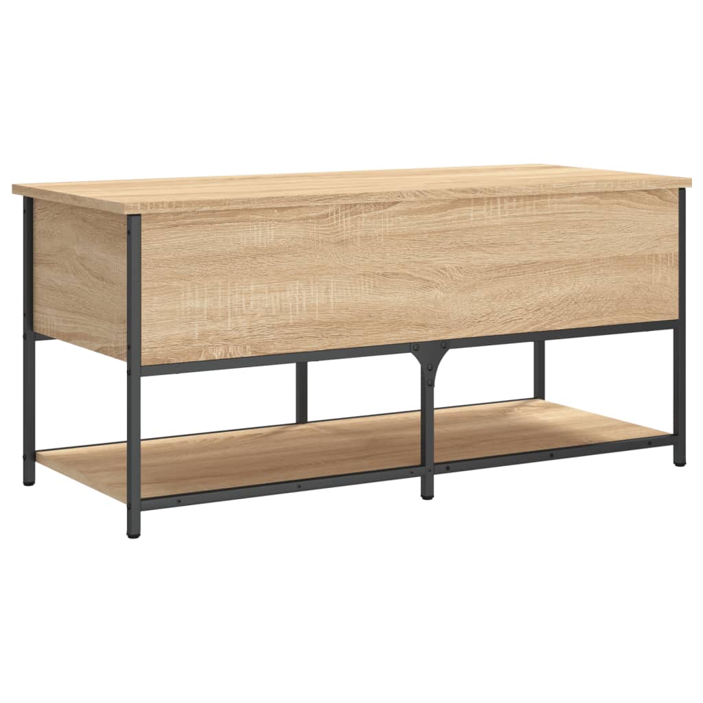 Storage Bench Sonoma Oak 100x42.5x47 cm Engineered Wood