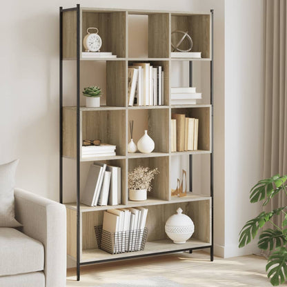 Bookcase Sonoma Oak 102x28x172 cm Engineered Wood