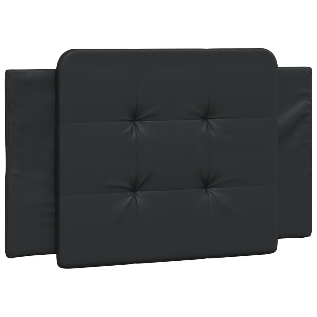 Bed Frame with Headboard Black 90x190 cm Single Faux Leather