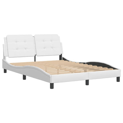 Bed Frame without Mattress White 120x200 cm Faux Leather