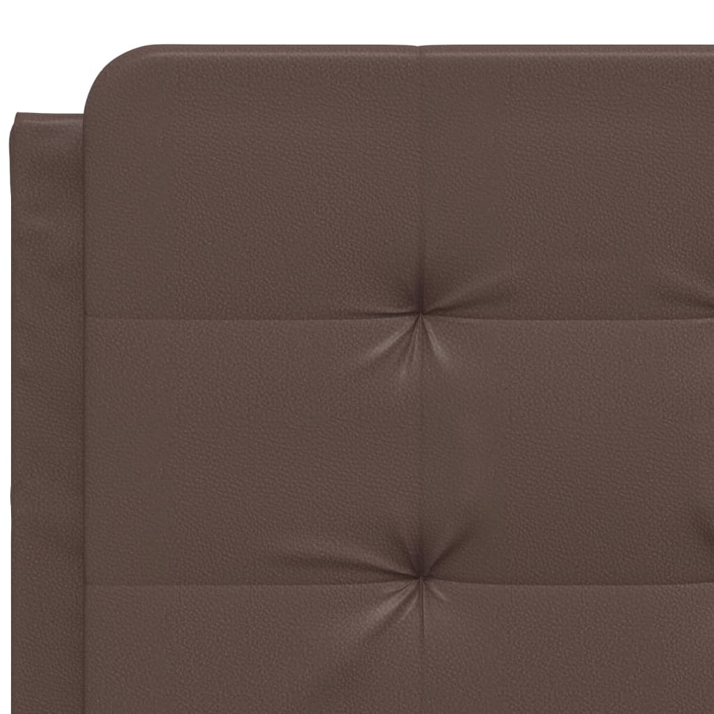 Bed Frame without Mattress Brown 140x200 cm Faux Leather