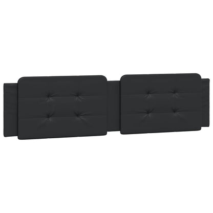 Bed Frame with Headboard Black 160x200 cm Faux Leather