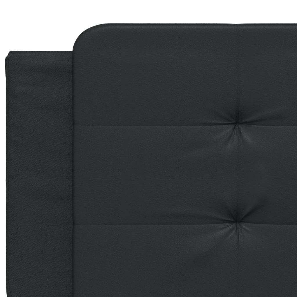 Bed Frame with Headboard Black 160x200 cm Faux Leather