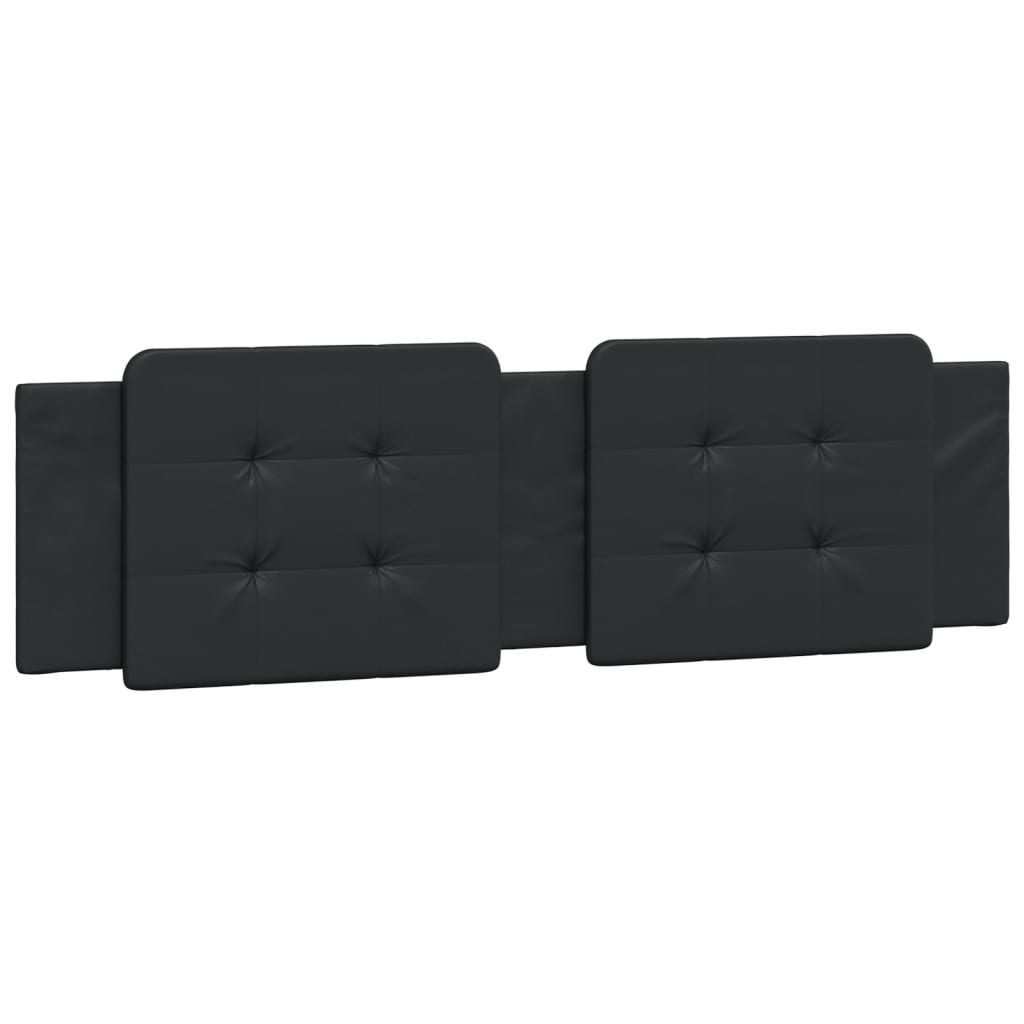 Bed Frame with Headboard Black 180x200 cm Super King Faux Leather