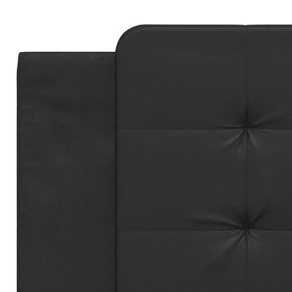 Bed Frame with Headboard Black 180x200 cm Super King Faux Leather