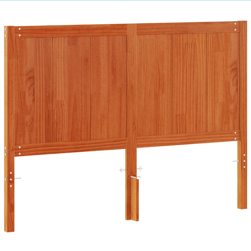 Headboard Wax Brown 150 cm Solid Wood Pine