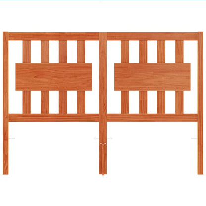 Headboard Wax Brown 135 cm Solid Wood Pine