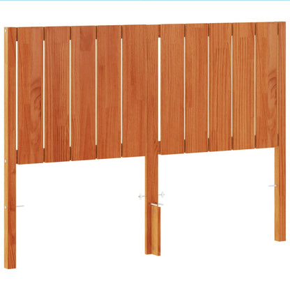 Headboard Wax Brown 135 cm Solid Wood Pine