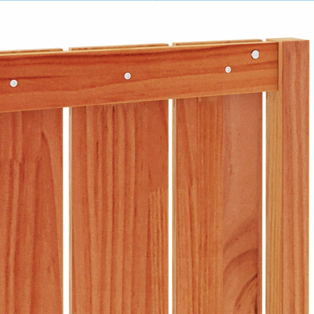 Headboard Wax Brown 135 cm Solid Wood Pine