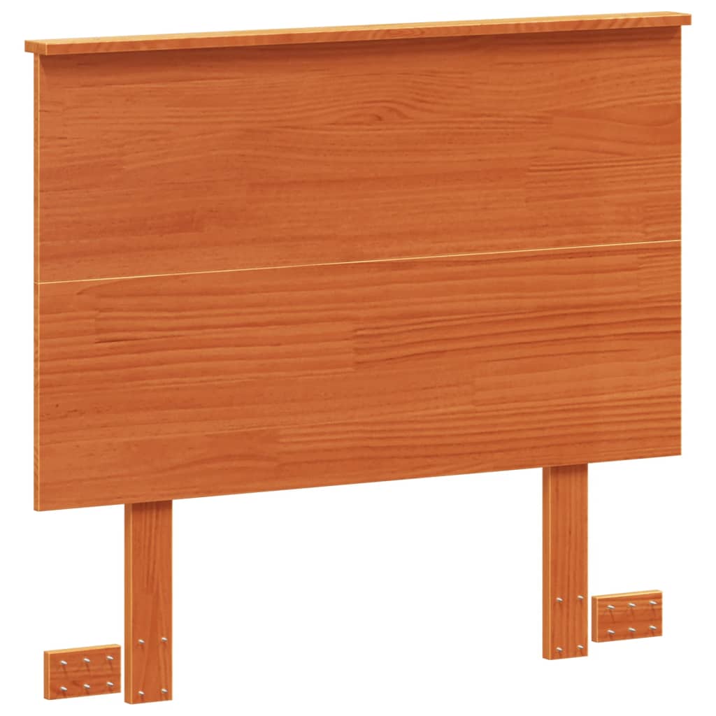 Headboard Wax Brown 90 cm Solid Wood Pine