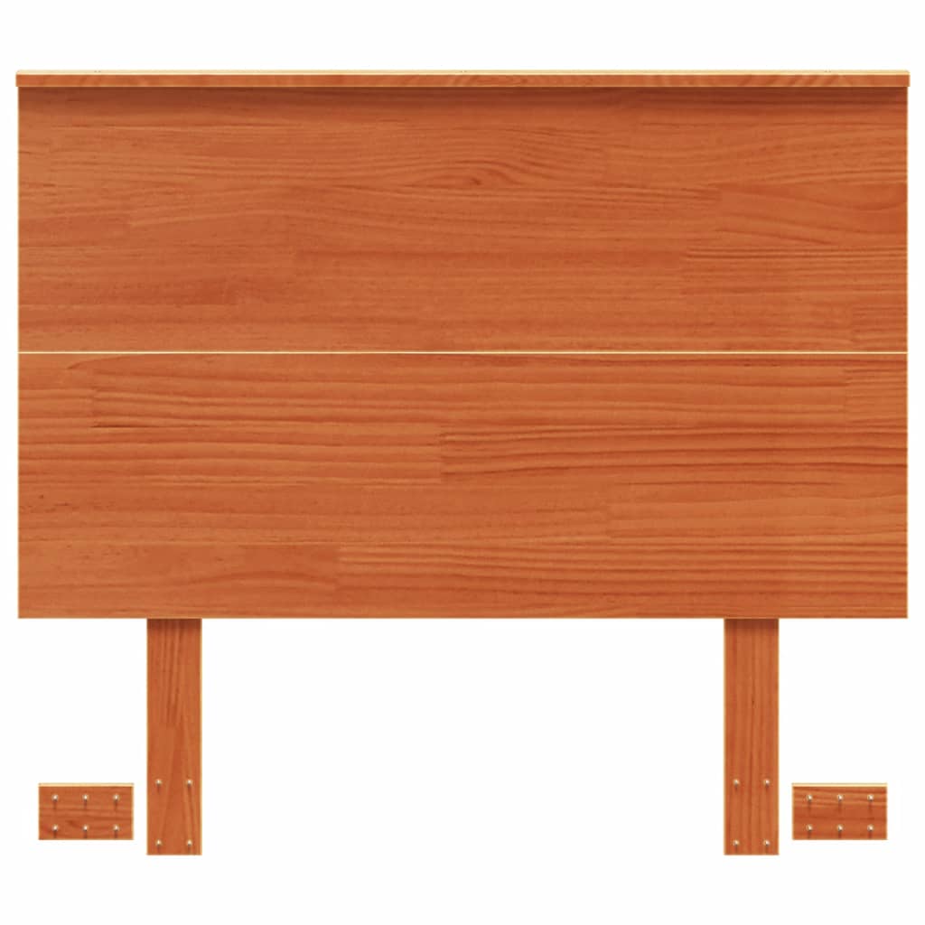 Headboard Wax Brown 90 cm Solid Wood Pine