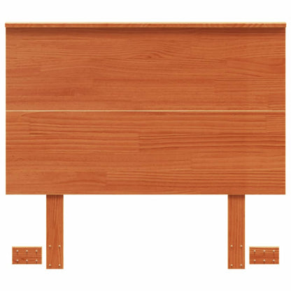 Headboard Wax Brown 90 cm Solid Wood Pine