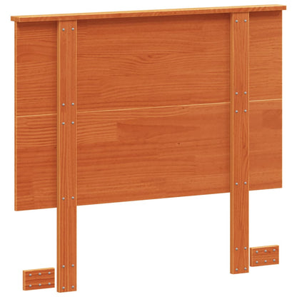 Headboard Wax Brown 90 cm Solid Wood Pine