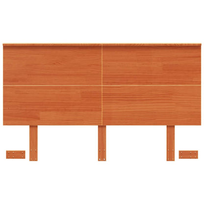 Headboard Wax Brown 135 cm Solid Wood Pine