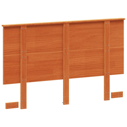 Headboard Wax Brown 135 cm Solid Wood Pine