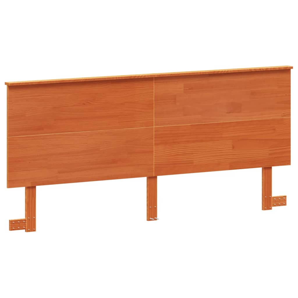 Headboard Wax Brown 180 cm Solid Wood Pine