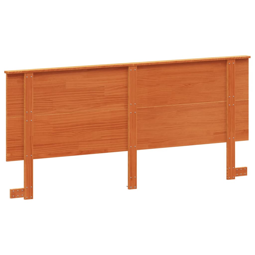 Headboard Wax Brown 180 cm Solid Wood Pine