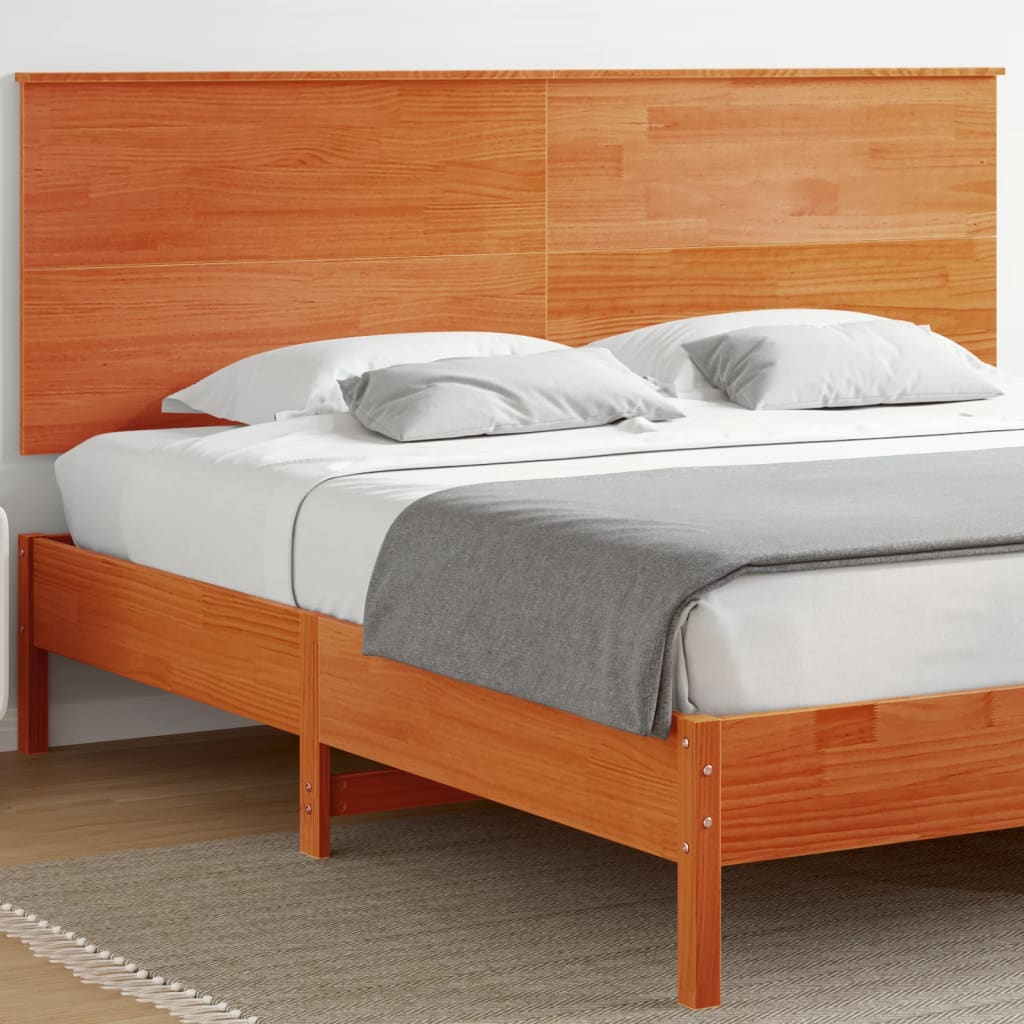 Headboard Wax Brown 180 cm Solid Wood Pine