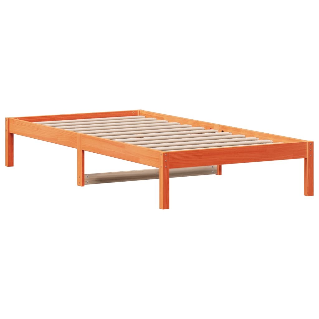 Day Bed Wax Brown 90x200 cm Solid Wood Pine