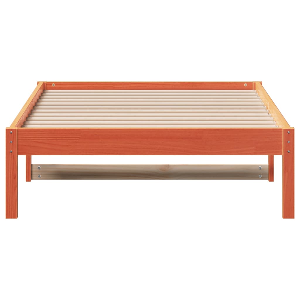 Day Bed Wax Brown 90x200 cm Solid Wood Pine