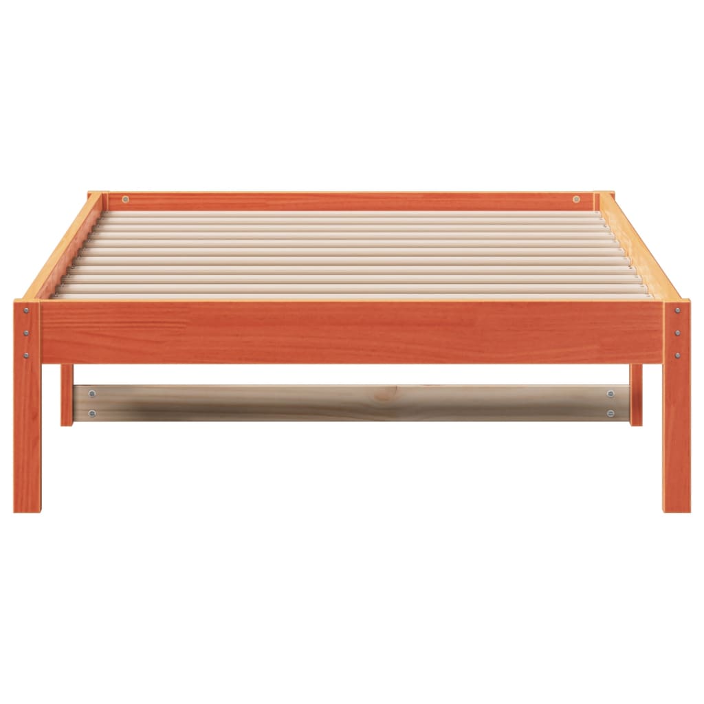 Day Bed Wax Brown 90x190 cm Solid Wood Pine