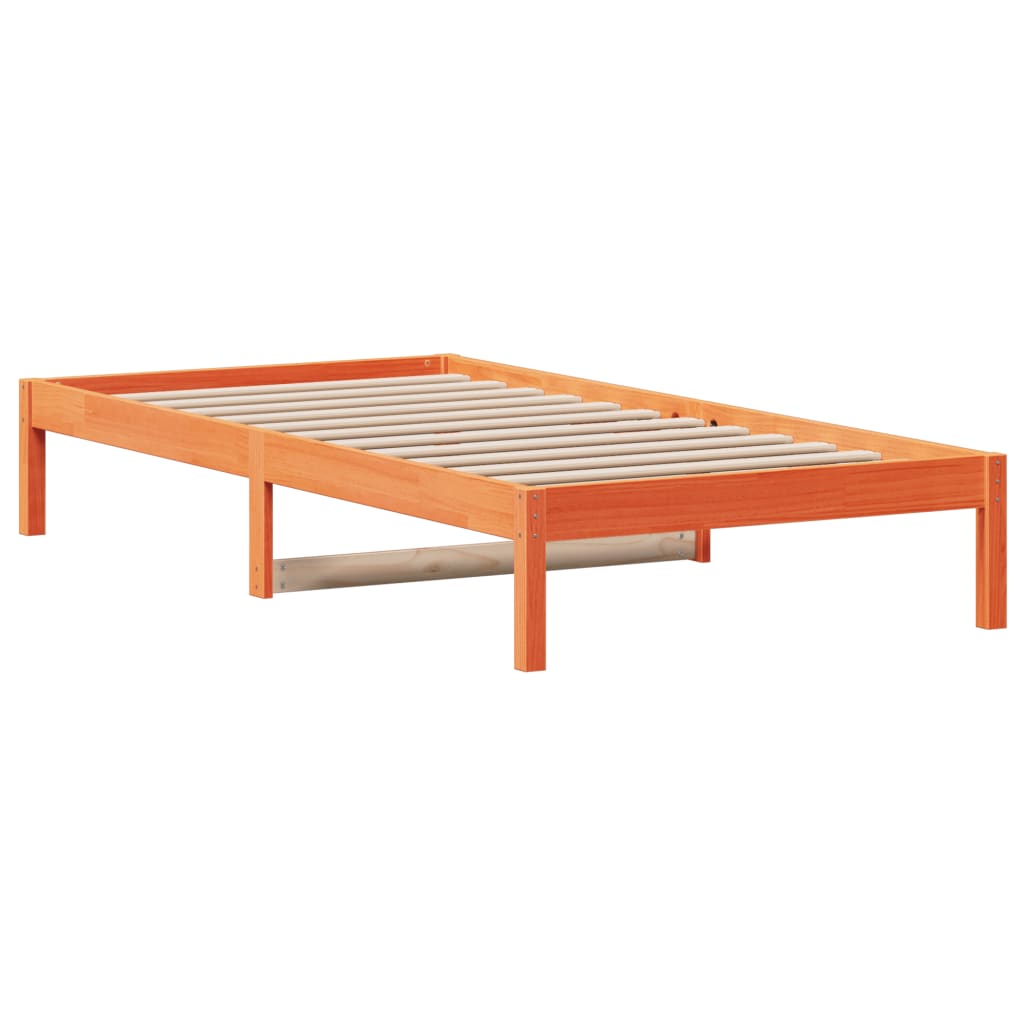 Day Bed Wax Brown 90x190 cm Solid Wood Pine