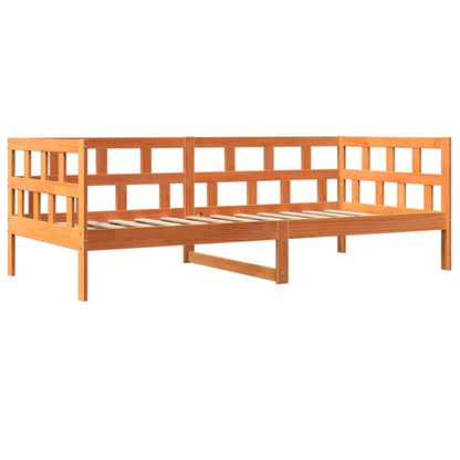 Day Bed Wax Brown 90x200 cm Solid Wood Pine