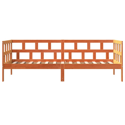 Day Bed Wax Brown 90x200 cm Solid Wood Pine