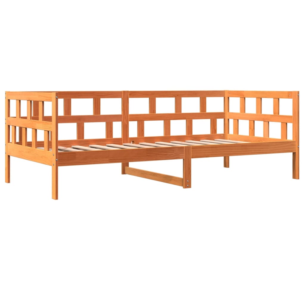 Day Bed Wax Brown 80x200 cm Solid Wood Pine