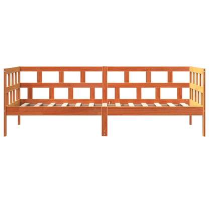 Day Bed Wax Brown 80x200 cm Solid Wood Pine