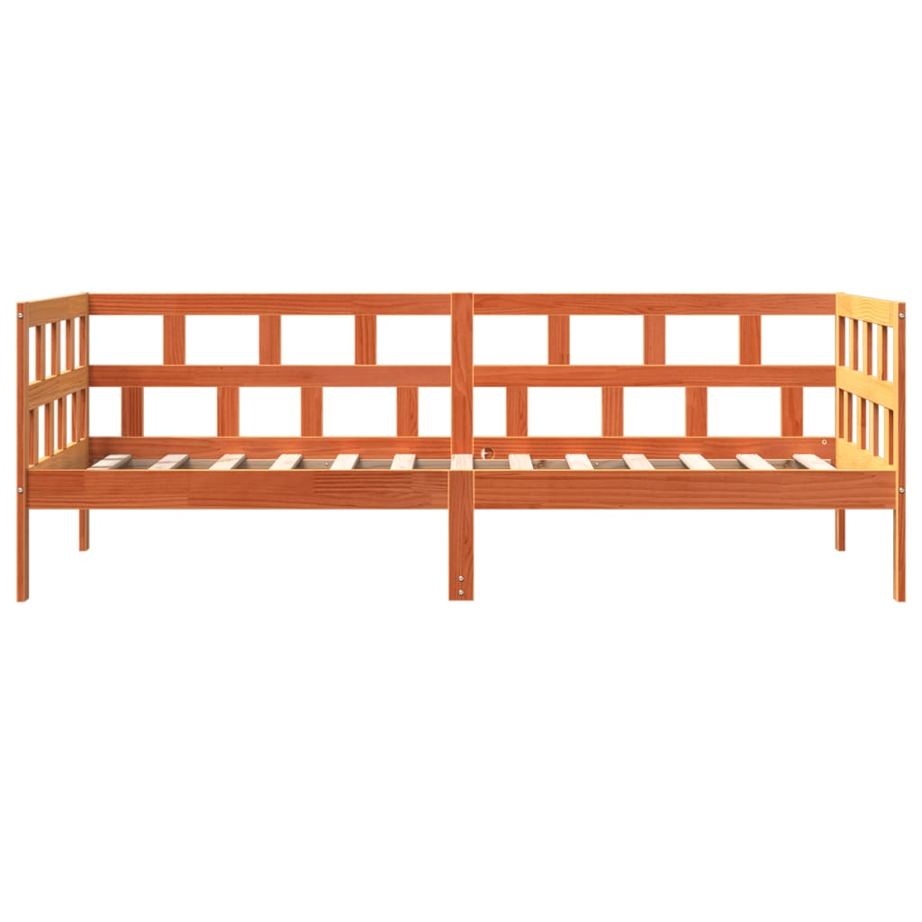 Day Bed Wax Brown 90x190 cm Solid Wood Pine