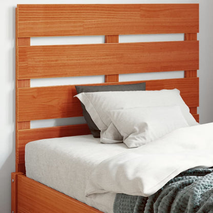 Headboard Wax Brown 90 cm Solid Wood Pine