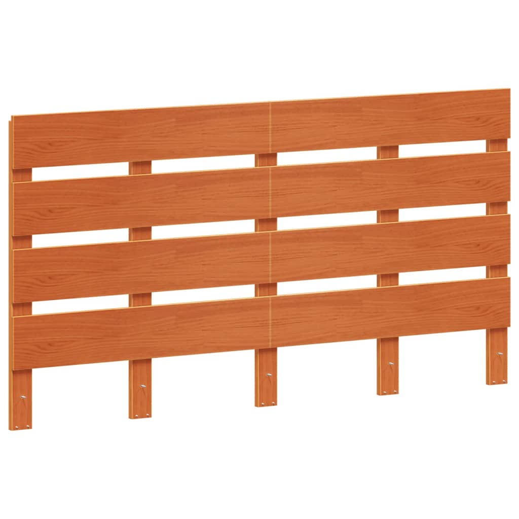 Headboard Wax Brown 150 cm Solid Wood Pine