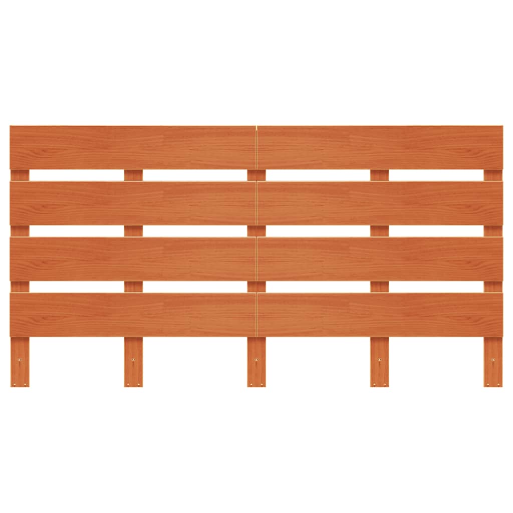 Headboard Wax Brown 150 cm Solid Wood Pine