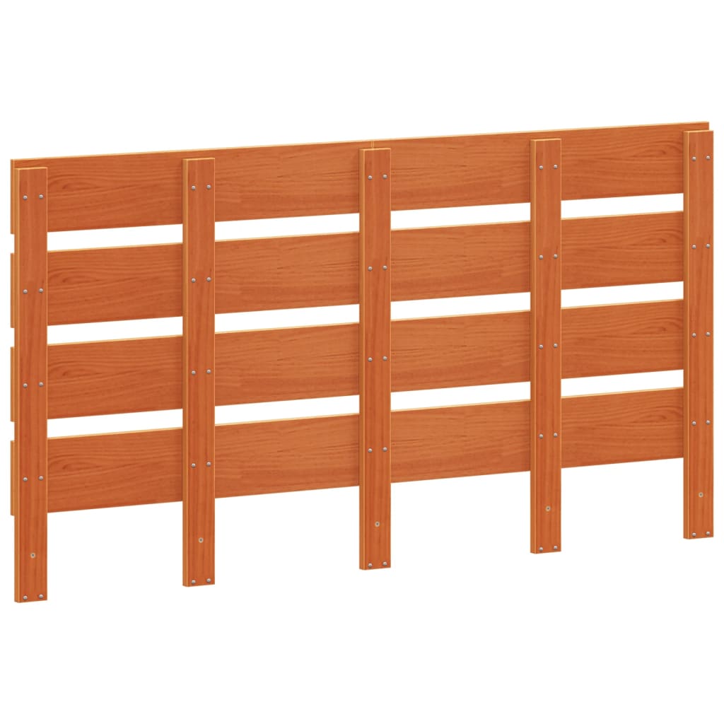 Headboard Wax Brown 150 cm Solid Wood Pine