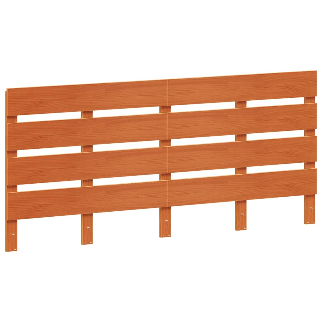 Headboard Wax Brown 180 cm Solid Wood Pine