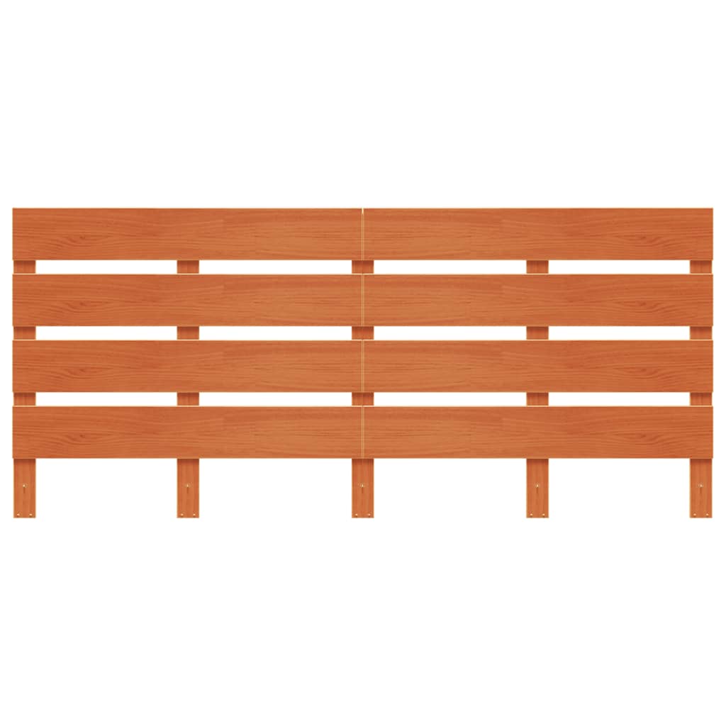 Headboard Wax Brown 180 cm Solid Wood Pine